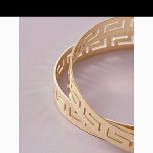 Greek Key Large Hoop Earrings